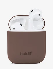 Holdit - Silicone Case AirPods 1&2 - najniższe ceny - nygÅrd dark brown - 0
