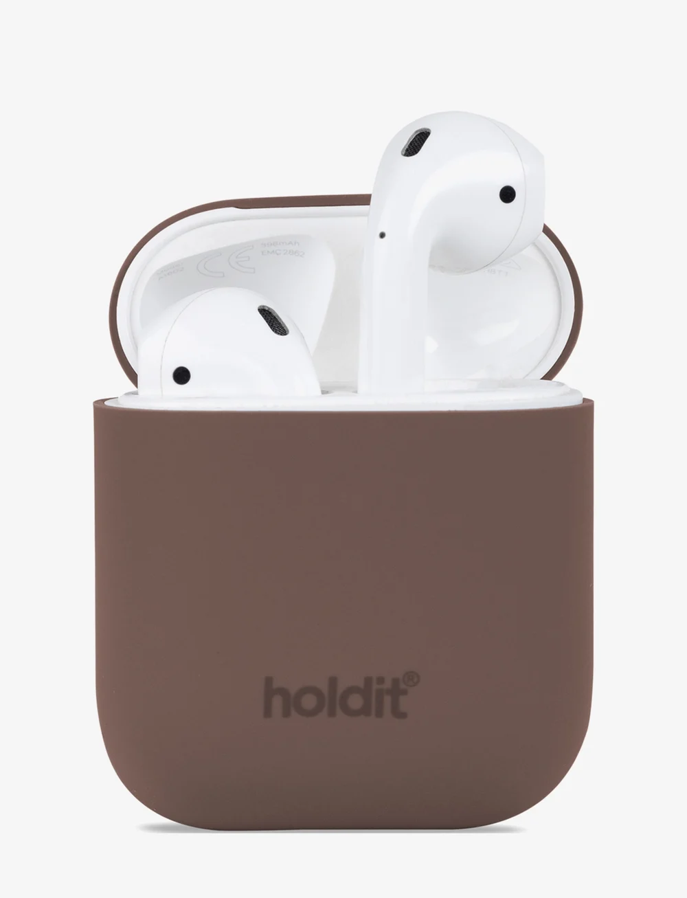 Holdit - Silicone Case Airpods 1&2 - airpods-skal - nygÅrd dark brown - 0