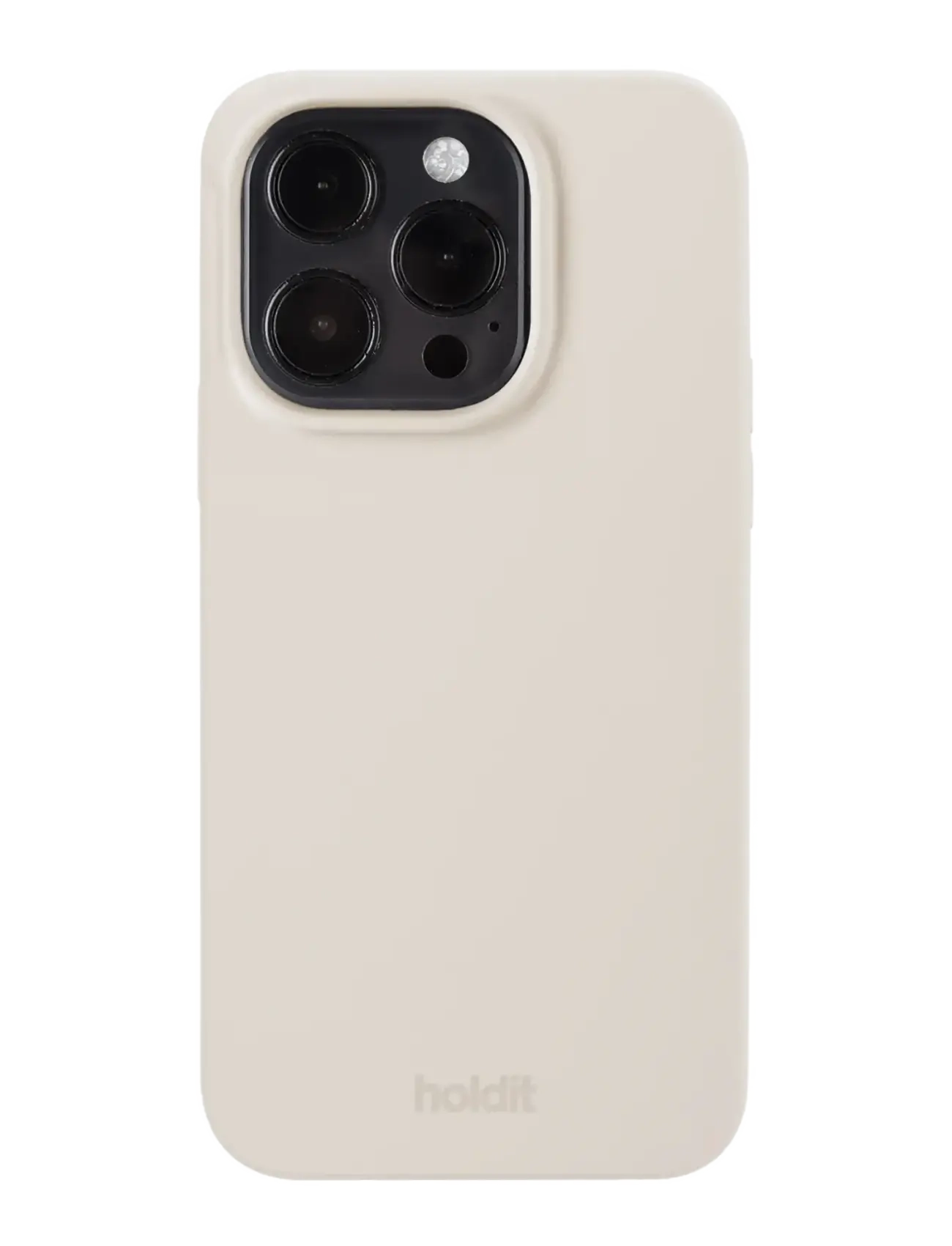 Holdit Silicone Case iPhone 14 Pro - Põhirõivad - LIGHT BEIGE / beige