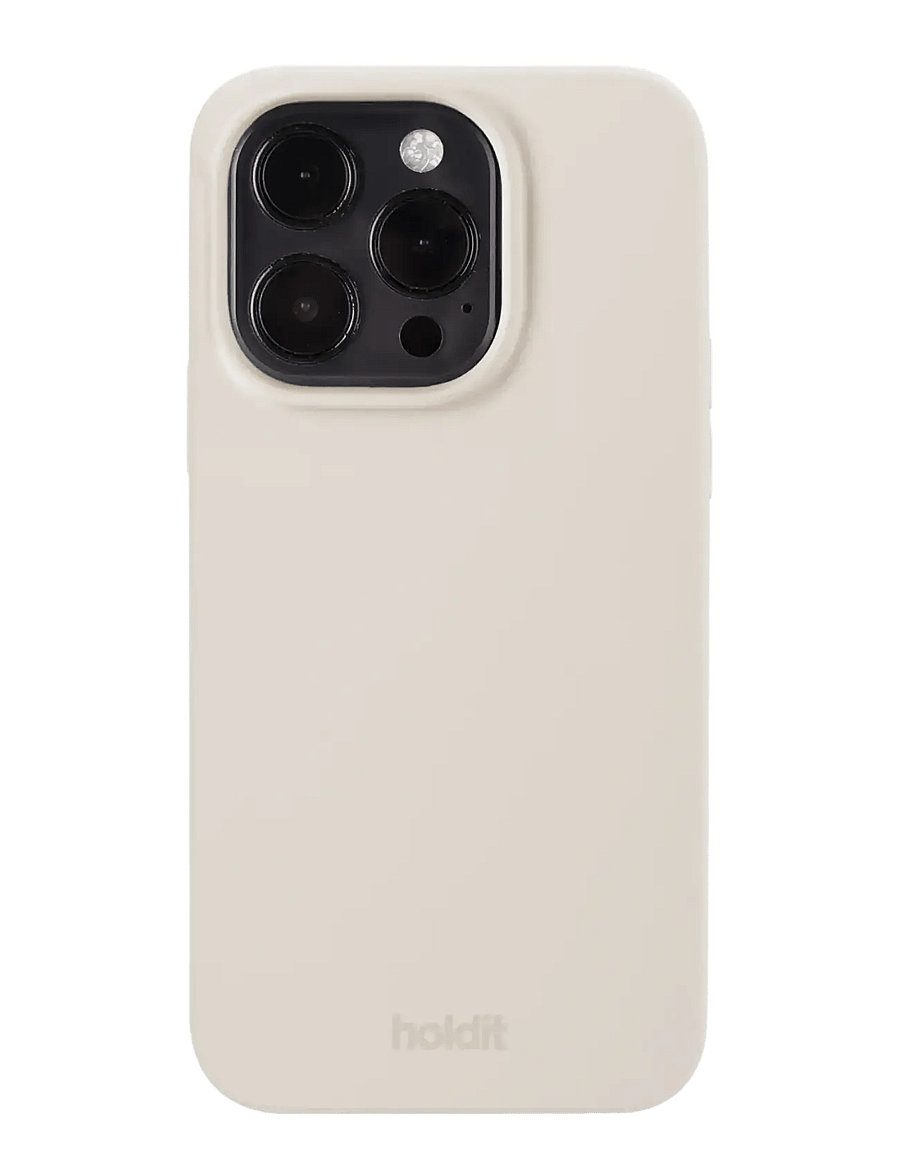 Holdit - Silicone Case iPhone 14 Pro - telefonide ümbrised - light beige - 0