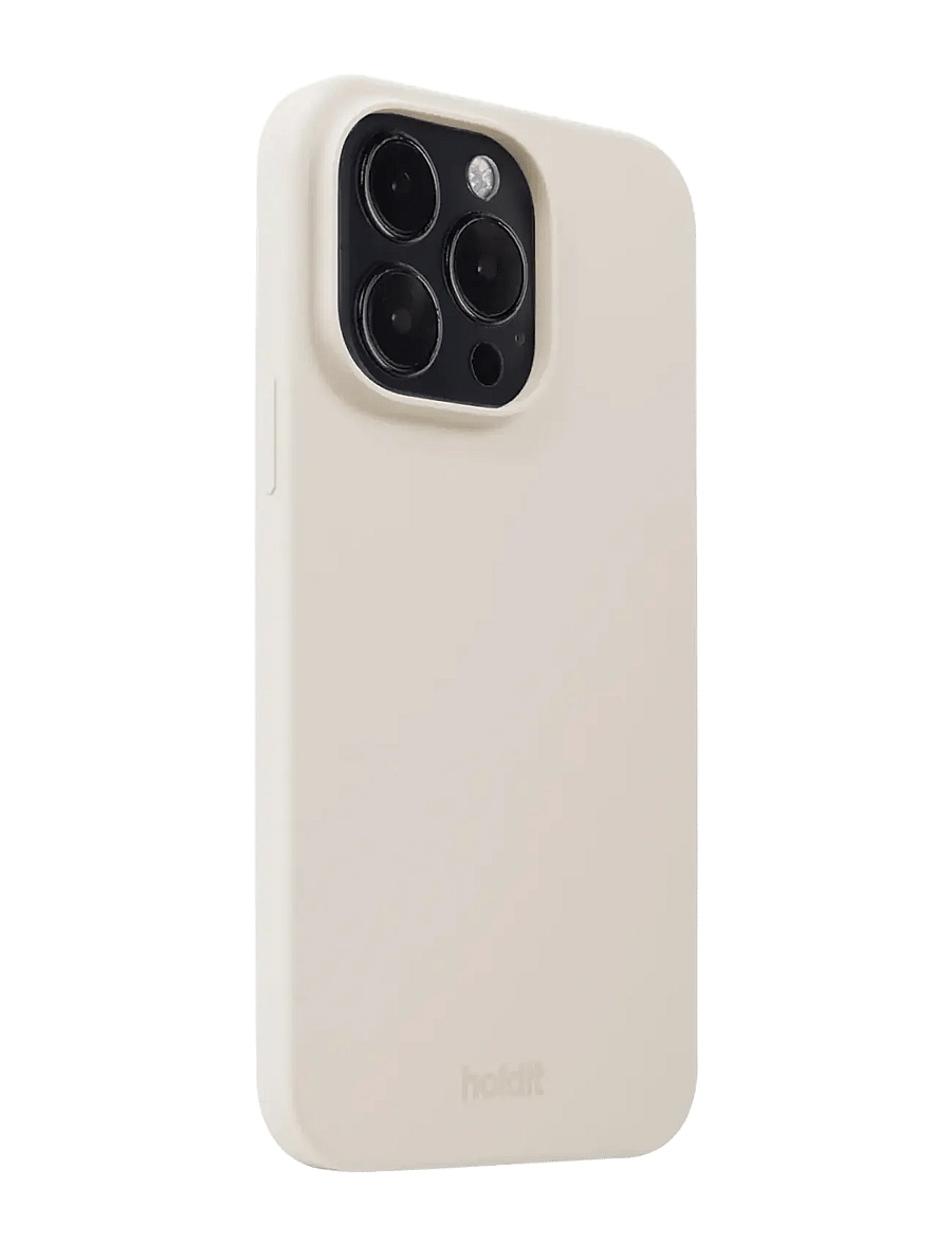 Holdit - Silicone Case iPhone 14 Pro - telefonide ümbrised - light beige - 1