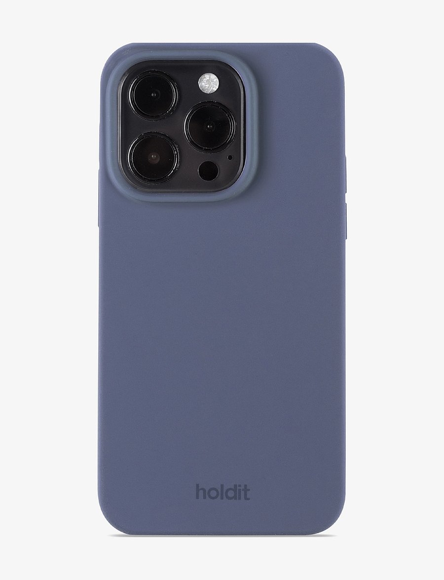 Holdit - Silicone Case iPhone 14 Pro - mobilskal - pacific blue - 0