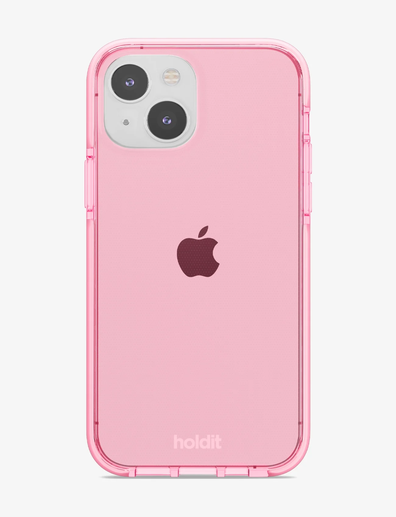 Holdit - Seethru Case iPhone 14 - laagste prijzen - bright pink - 0