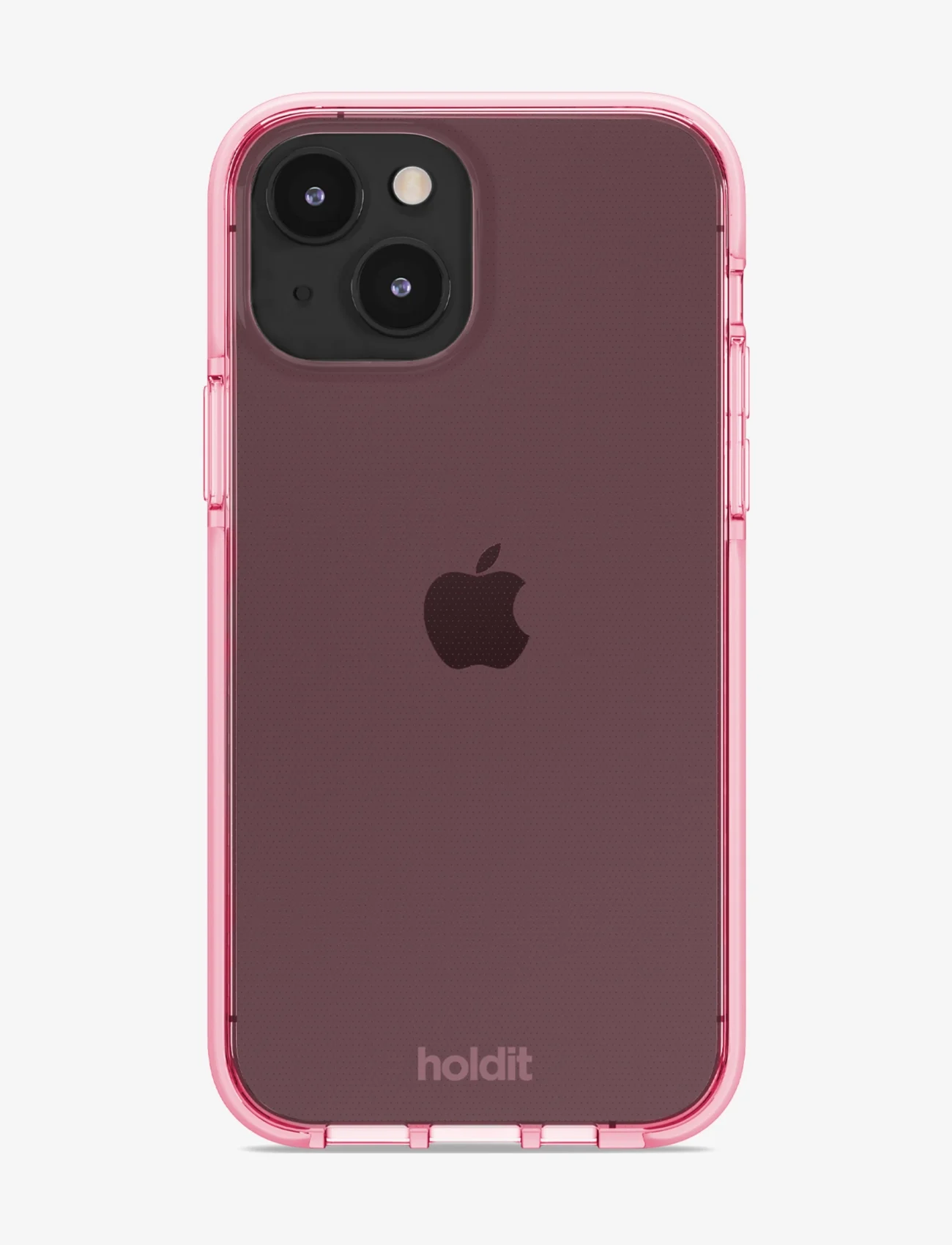 Holdit - Seethru Case iPhone 14 - lägsta priserna - bright pink - 1