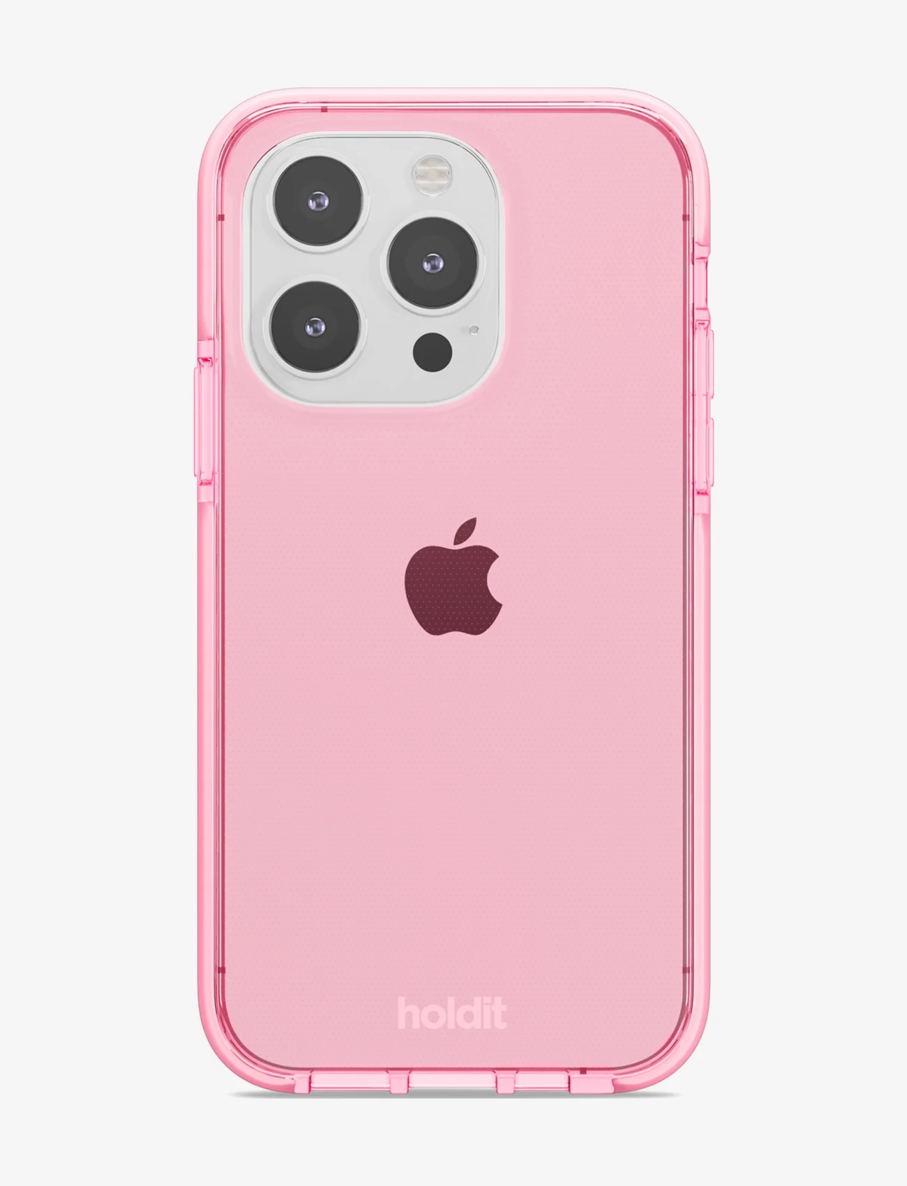 Holdit - Seethru Case iPhone 14 Pro - zemākās cenas - bright pink - 0