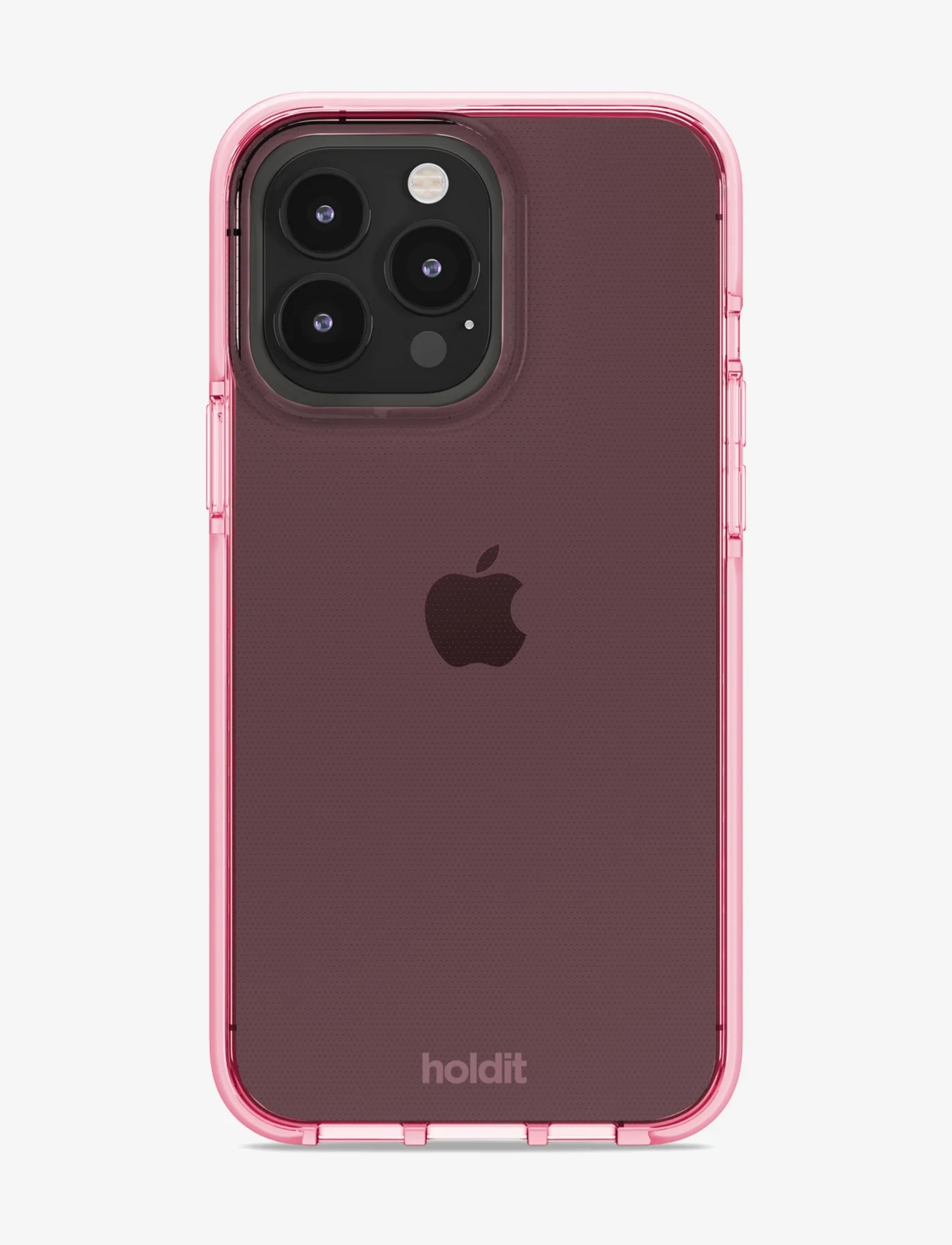Holdit - Seethru Case iPhone 14 Pro Max - lowest prices - bright pink - 1
