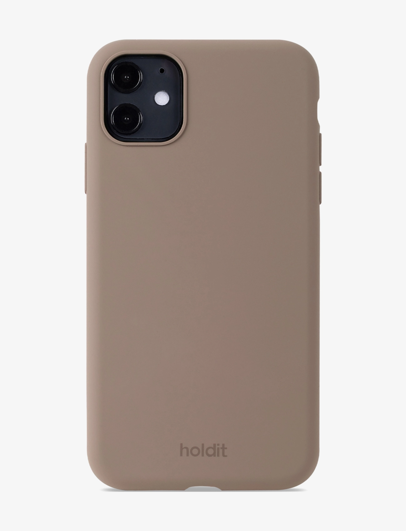 Holdit Silicone Case Mocha Brown, IPHONE 11/XR, Purple, Mobiltilbehør-Covers > Etuier Til Airpods, Herre