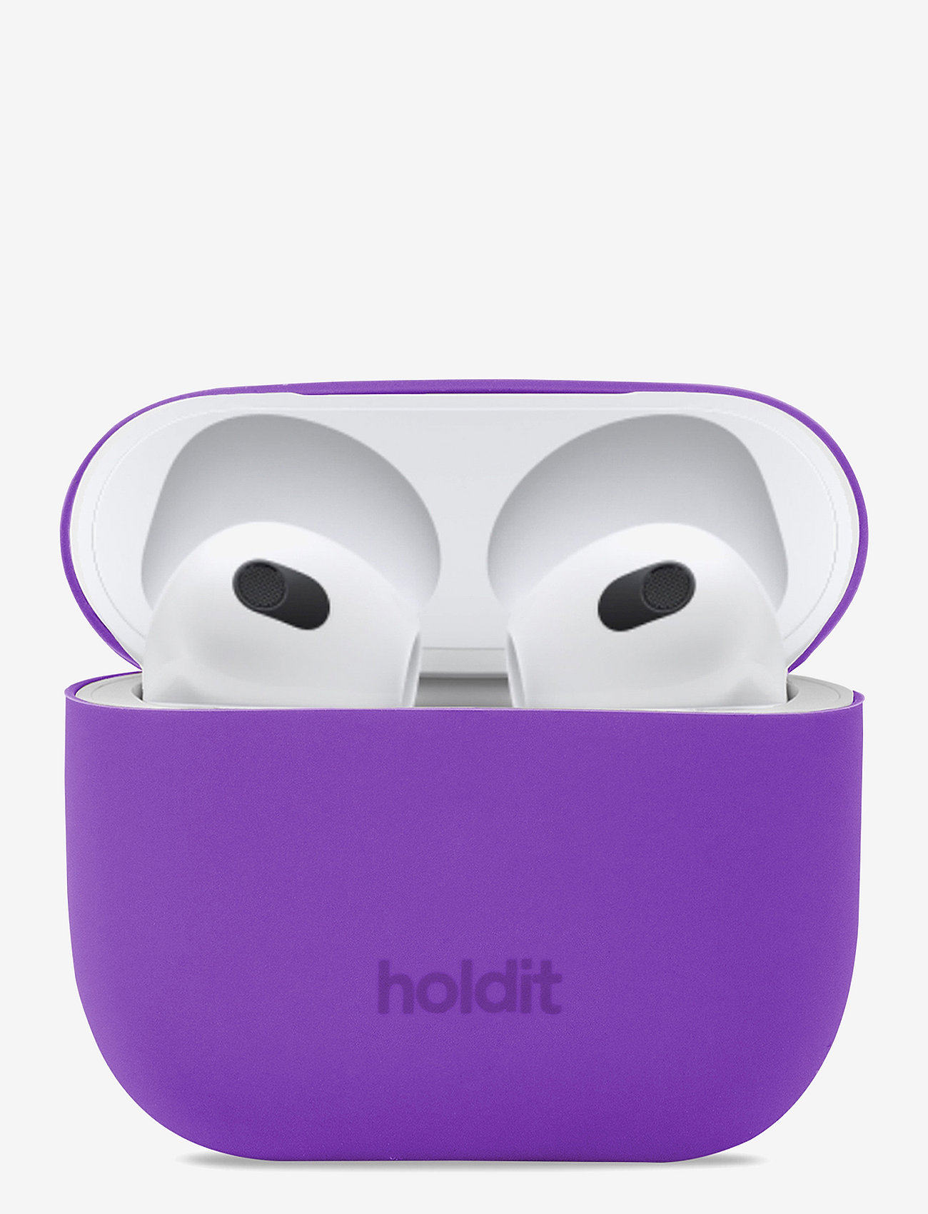 Holdit - Silicone Case AirPods 3 - zemākās cenas - bright purple - 0