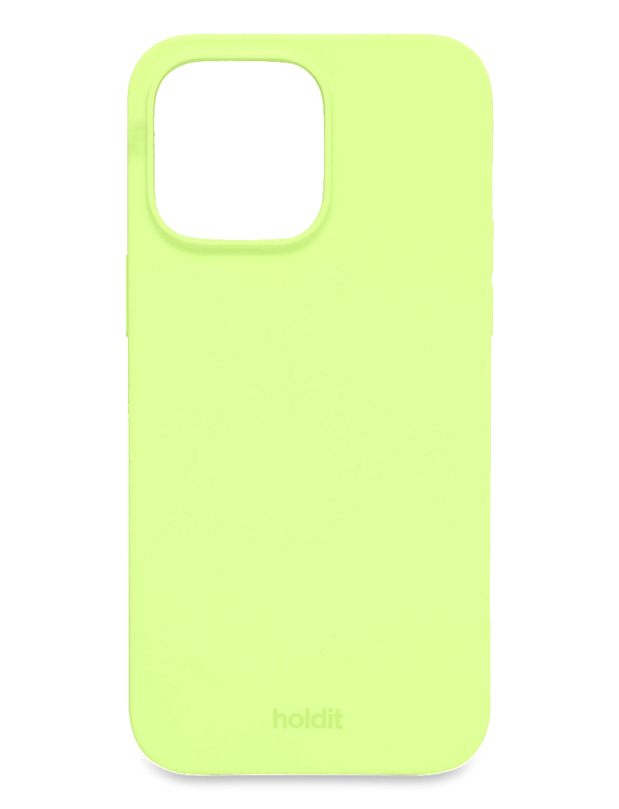 Holdit - Silicone Case iPhone 14 Pro Max - telefonide ümbrised - acid green - 0