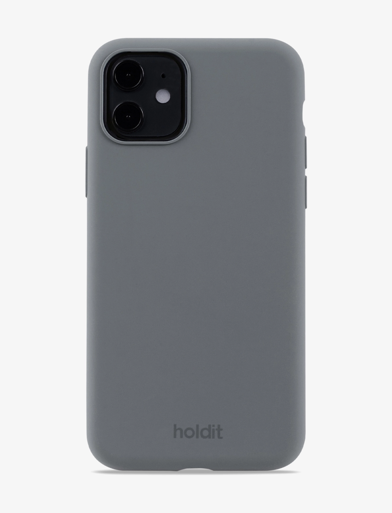 Holdit Silicone Case Space Gray, Mænd, Silikone Telefoncover, Grå, Str: IPHONE 11/XR