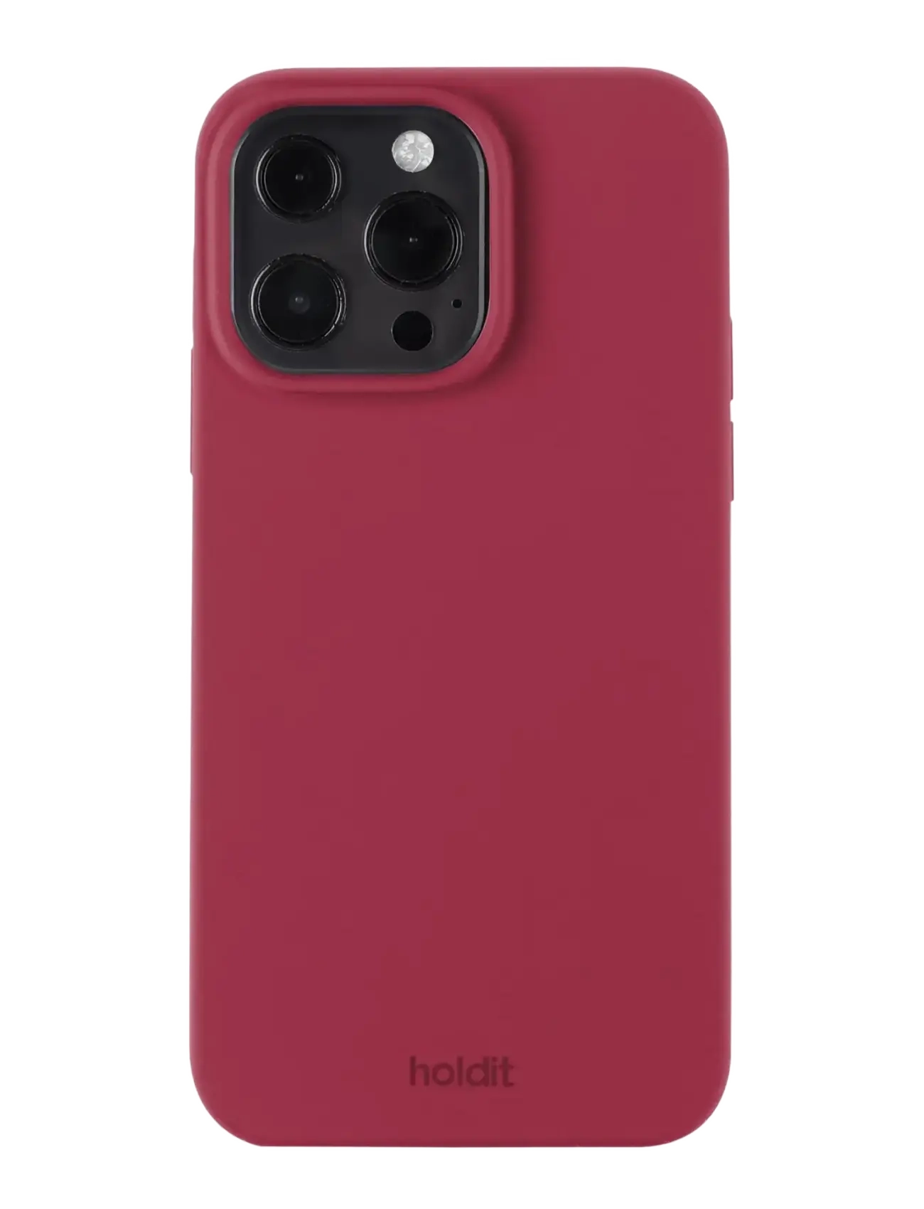 Holdit Silicone Case iPhone 13 Pro - Põhirõivad - RED VELVET / burgundy