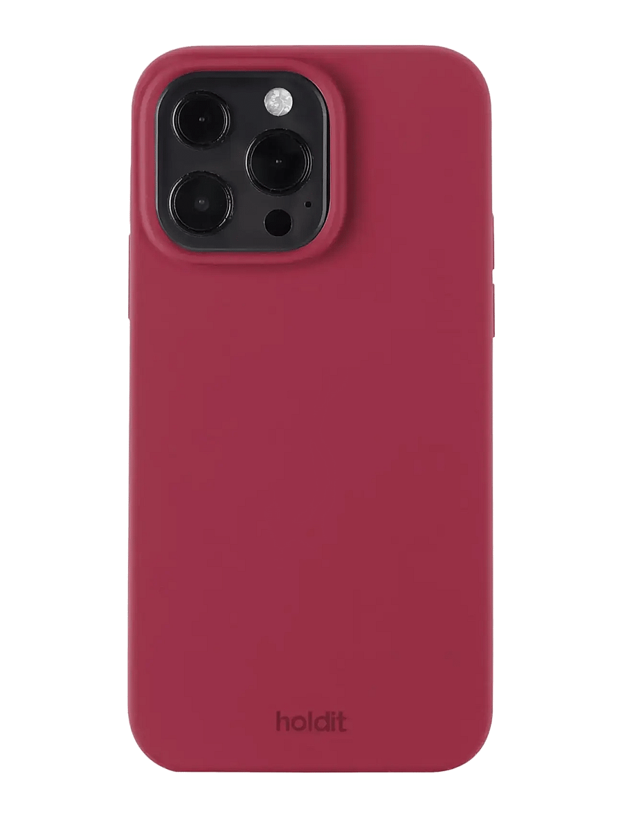 Holdit - Silicone Case iPhone 13 Pro - telefonide ümbrised - red velvet - 0