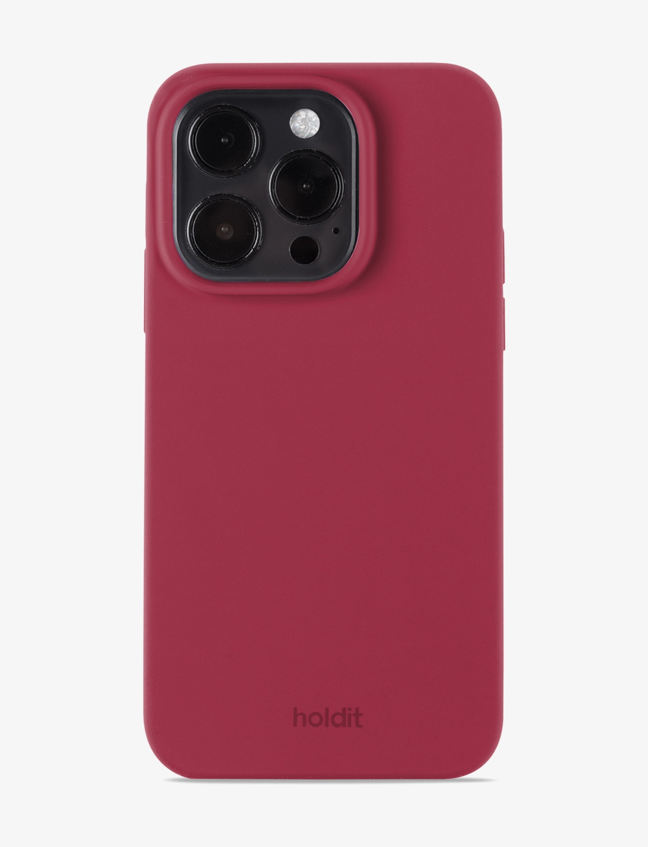Holdit Silicone Case Red Velvet, Mænd, Silikone Telefoncover, Rød, Str: IPHOPNE 14PRO