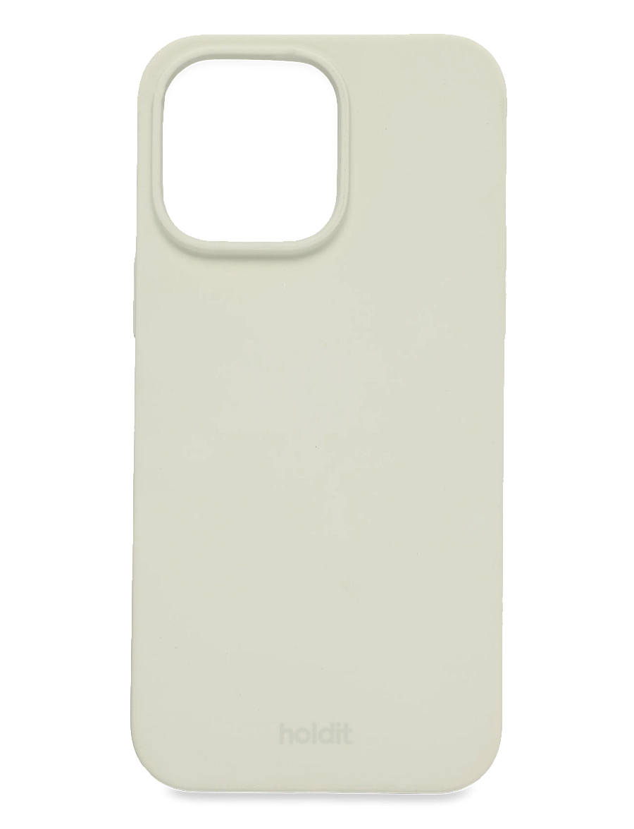 Holdit - Silicone Case iPhone 14 Pro Max - mobilskal - white moss - 0