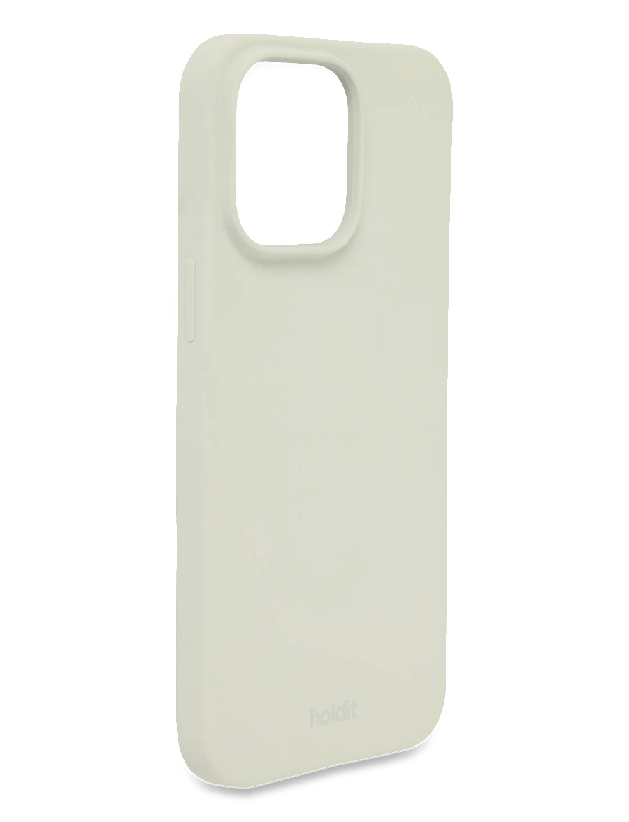 Holdit - Silicone Case iPhone 14 Pro Max - mobilskal - white moss - 2