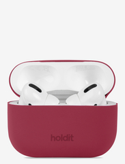 Holdit - Silicone Case AirPods Pro 1&2 - najniższe ceny - red velvet - 0