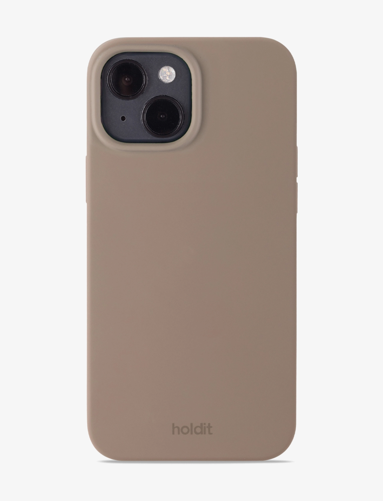 Holdit Silicone Case Mocha Brown, IPHONE 15, Brown, Mobiltilbehør-Covers > Etuier Til Airpods, Herre