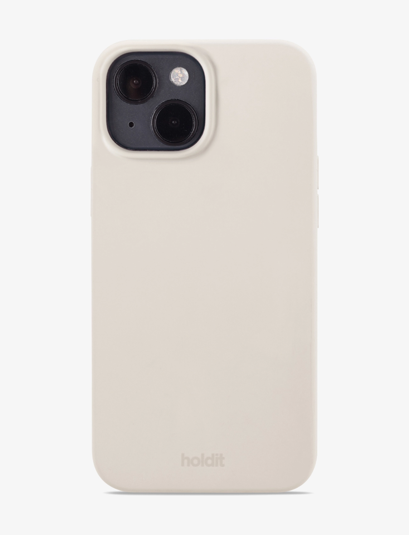 Holdit Silicone Case iPhone 15 - Accessoires - LIGHT BEIGE / cream
