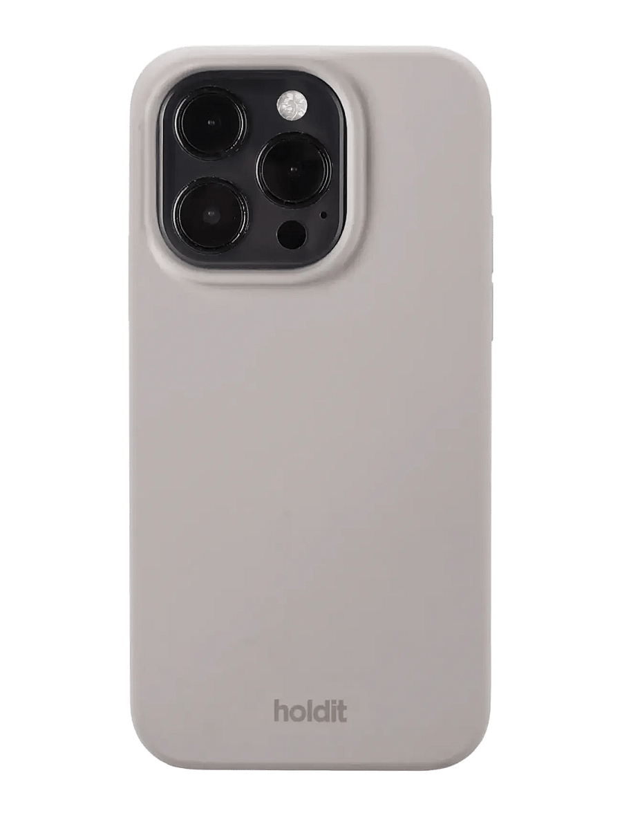 Holdit - Silicone Case iPhone 15 Pro - telefonide ümbrised - taupe - 0