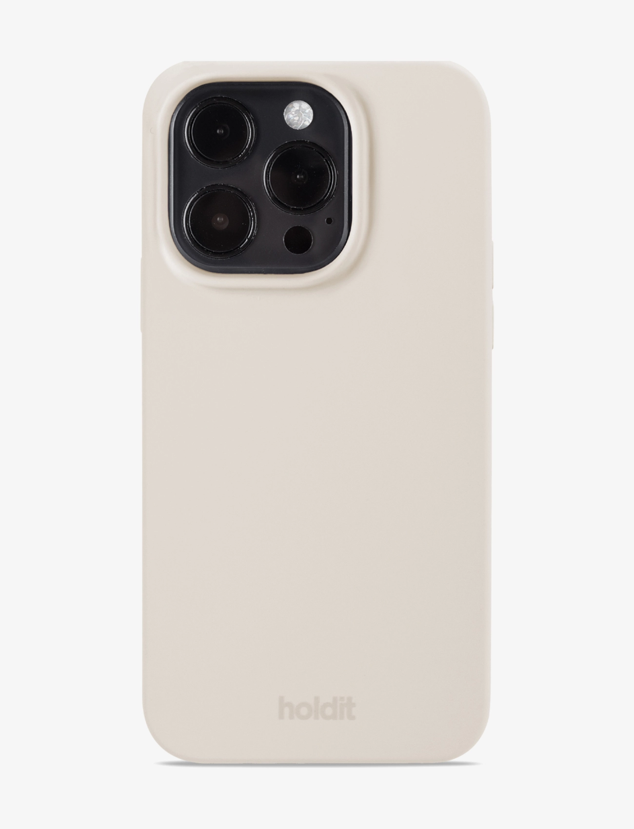 Holdit Silicone Case iPhone 15 Pro - Accessoarer - LIGHT BEIGE / cream