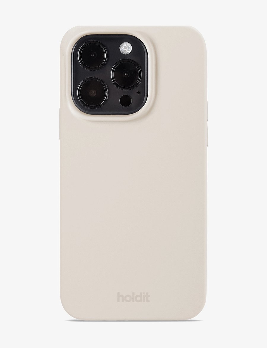 Holdit - Silicone Case iPhone 15 Pro - mobilskal - light beige - 0