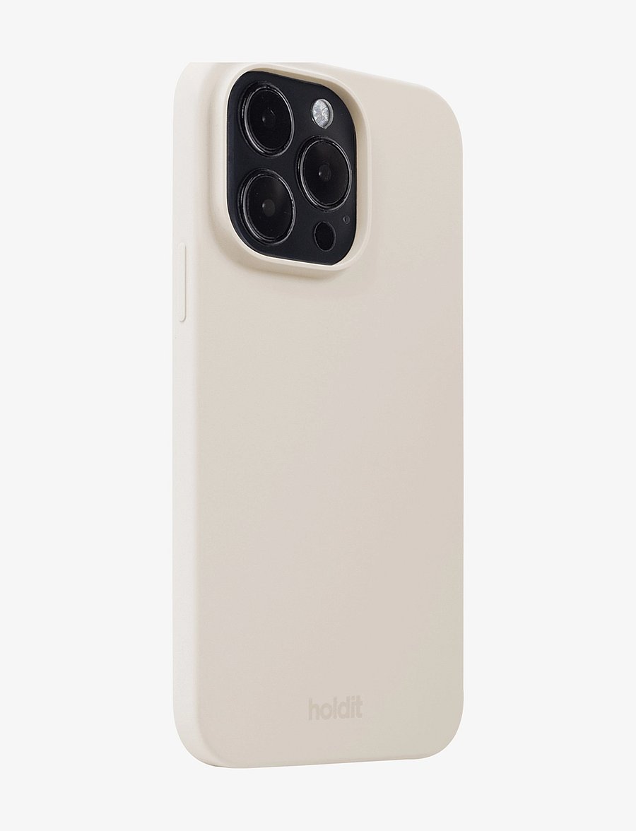 Holdit - Silicone Case iPhone 15 Pro - mobilskal - light beige - 1