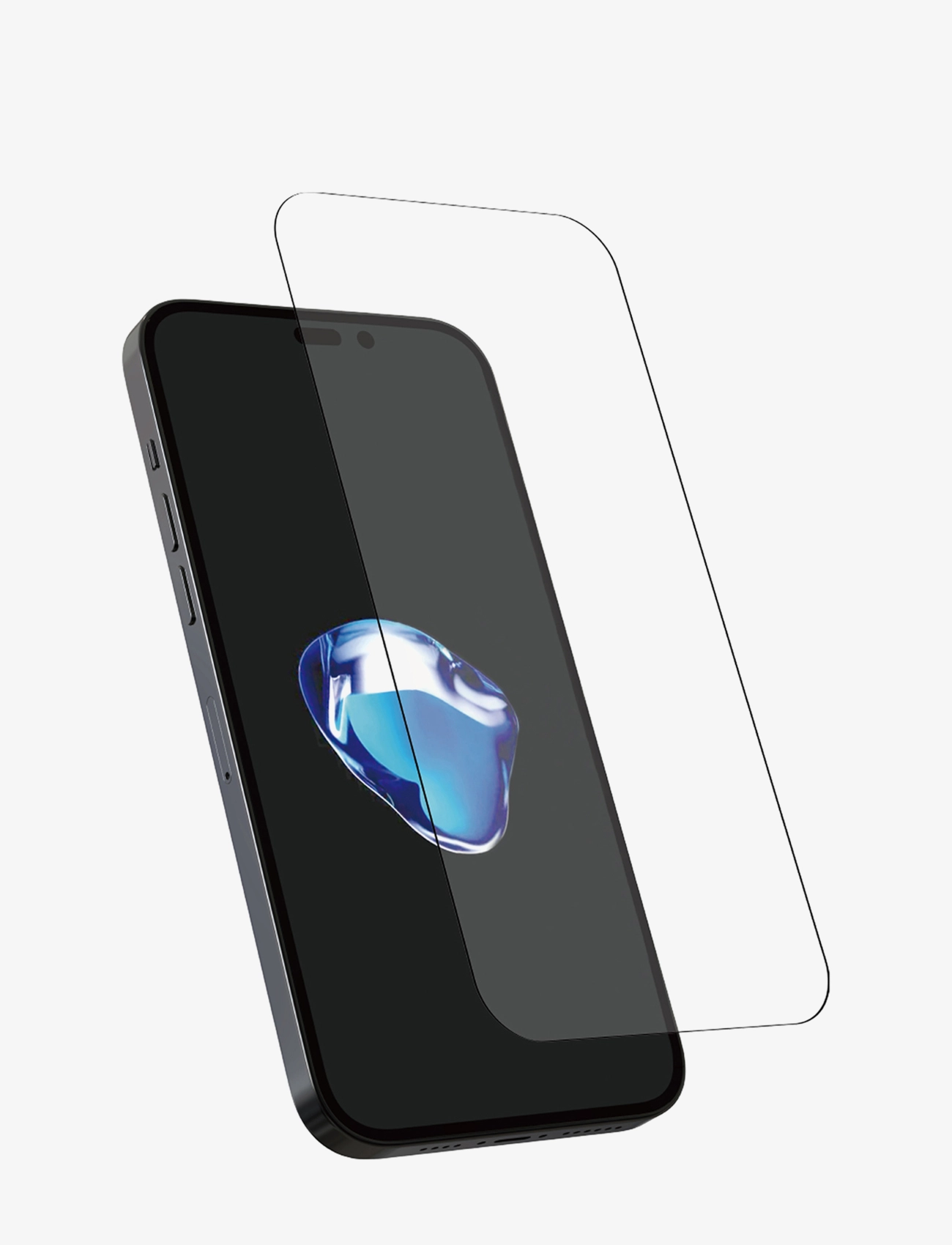Holdit Screen Protector Iphone 16/15/15 Pro/14 Pro, Mænd, iPhone Skærmbeskytter, Hvid, Str: IPHONE 15/15PRO