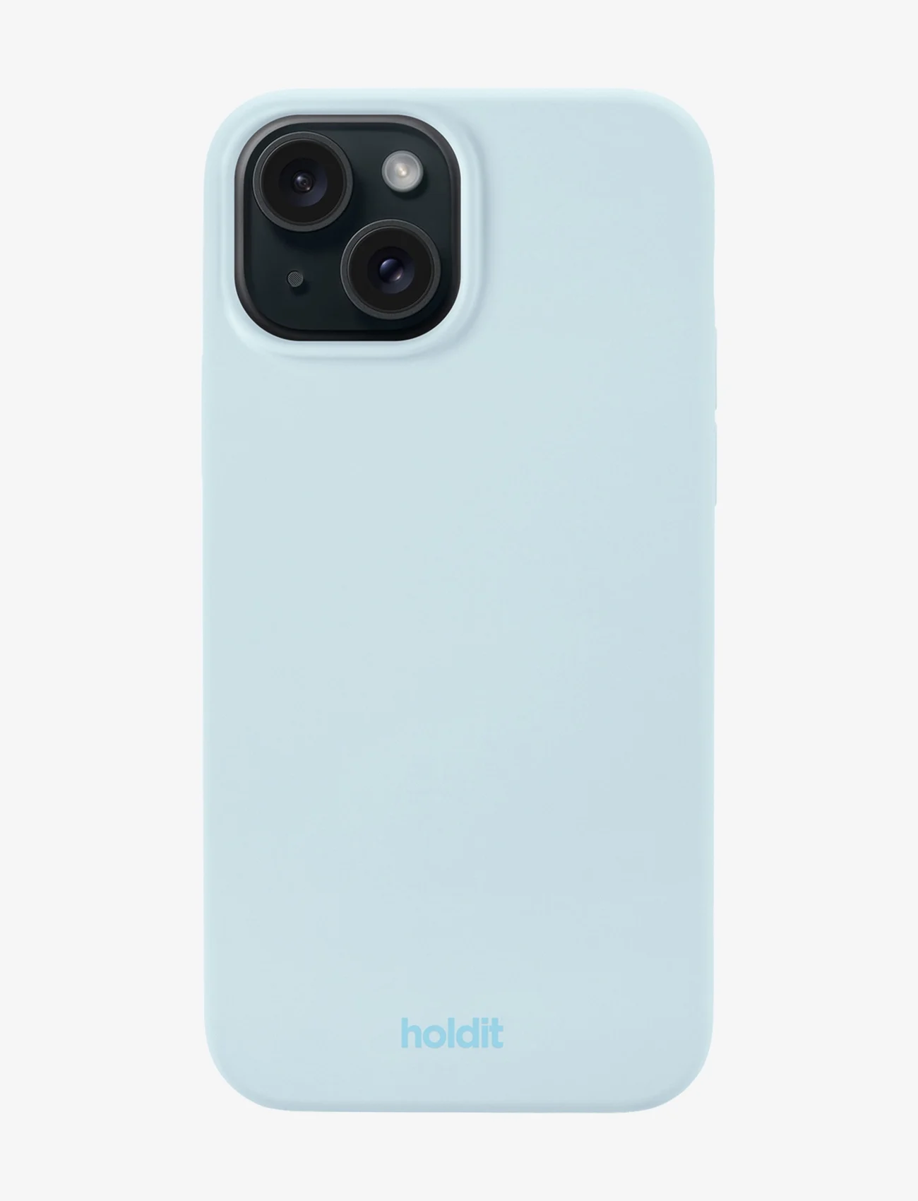 Holdit - Silicone Case iPhone 15 - laveste priser - mineral blue - 0