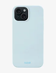 Holdit - Silicone Case iPhone 15 - lägsta priserna - mineral blue - 0