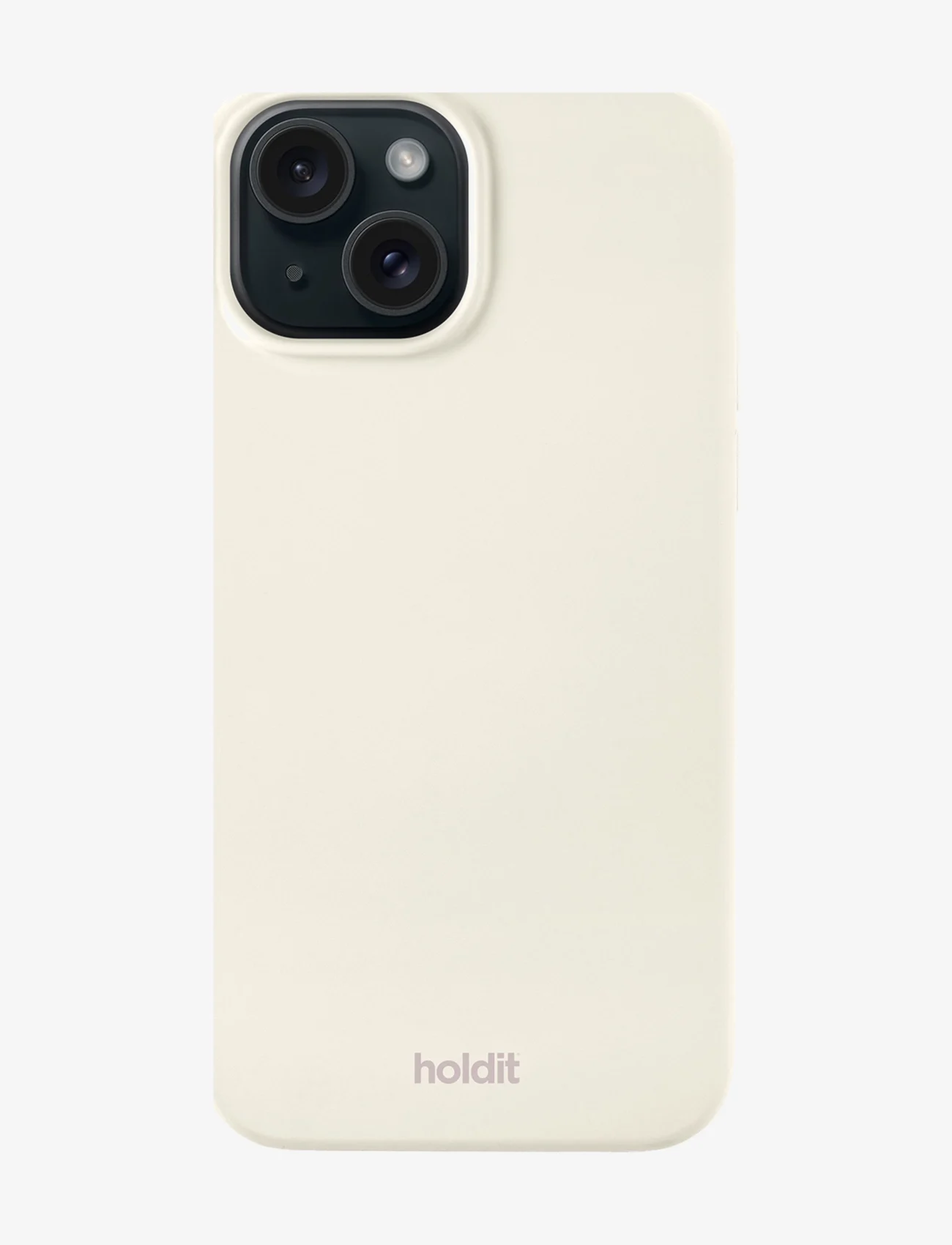 Holdit - Silicone Case iPhone 15 - lowest prices - soft linen - 0