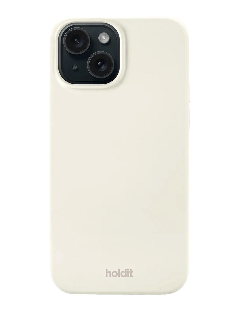 Holdit - Silicone Case iPhone 15 - etui na telefon - soft linen - 0