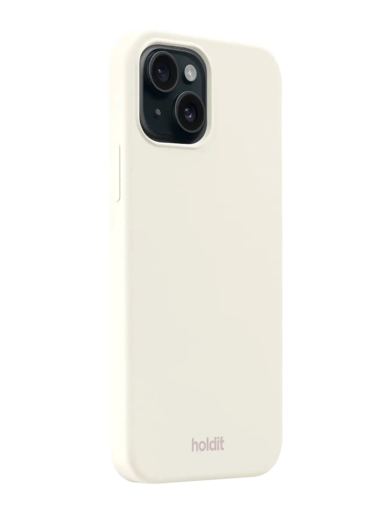 Holdit - Silicone Case iPhone 15 - alhaisimmat hinnat - soft linen - 1