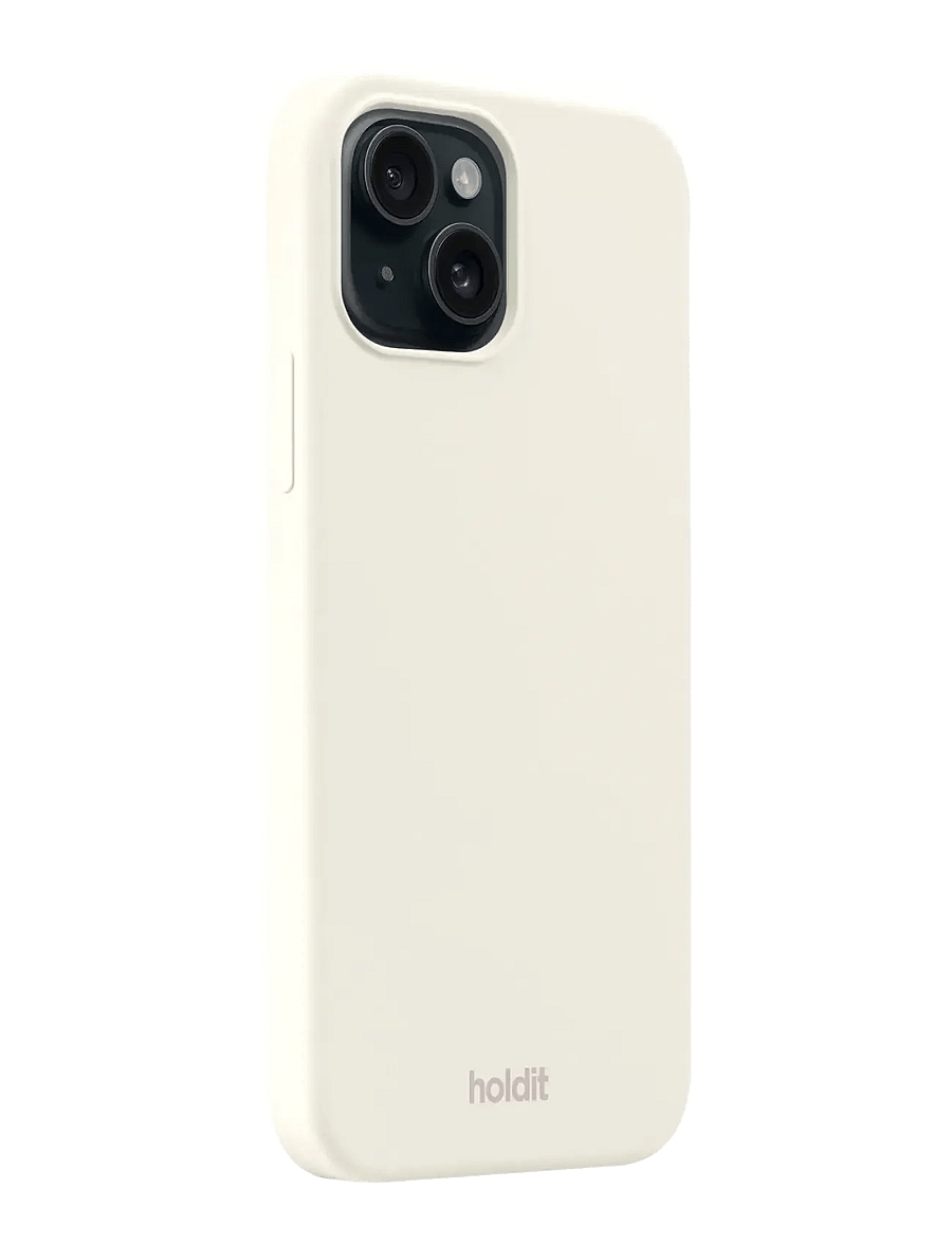 Holdit - Silicone Case iPhone 15 - etui na telefon - soft linen - 1