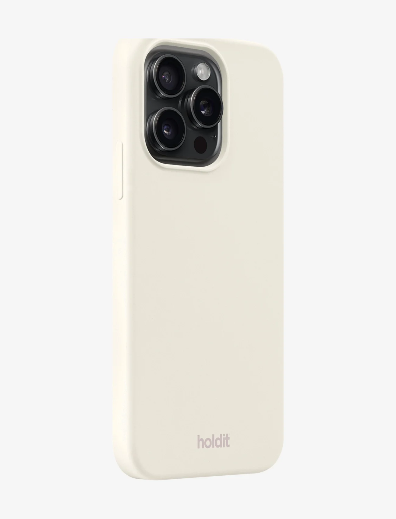 Holdit - Silicone Case iPhone 15 Pro - laagste prijzen - soft linen - 1