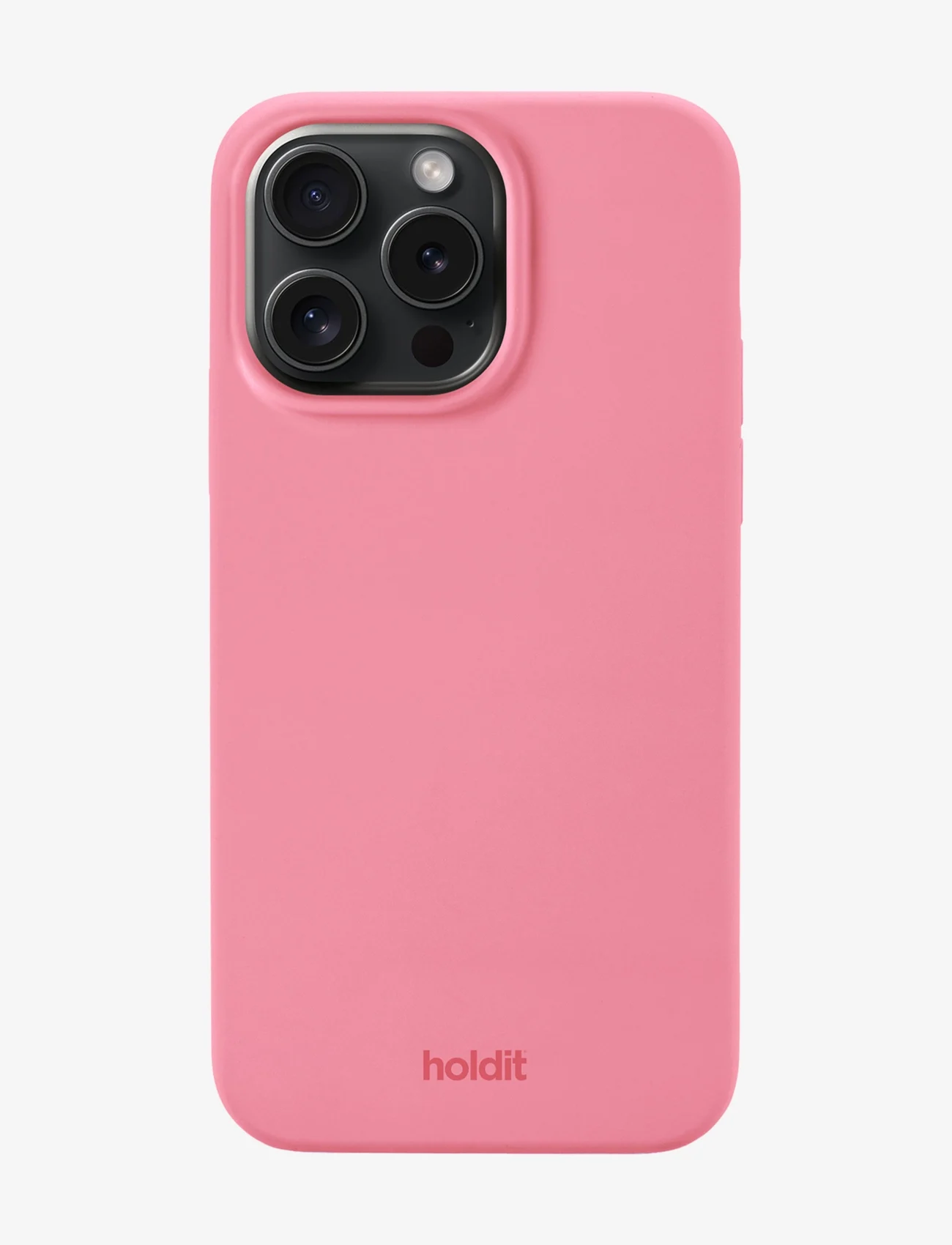 Holdit - Silicone Case iPhone 15 ProMax - laveste priser - rouge pink - 0