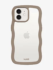 Holdit - Wavy Case iPhone 12/12 Pro - laagste prijzen - mocha brown/transparent - 0