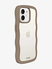 Holdit - Wavy Case iPhone 12/12 Pro - najniższe ceny - mocha brown/transparent - 2