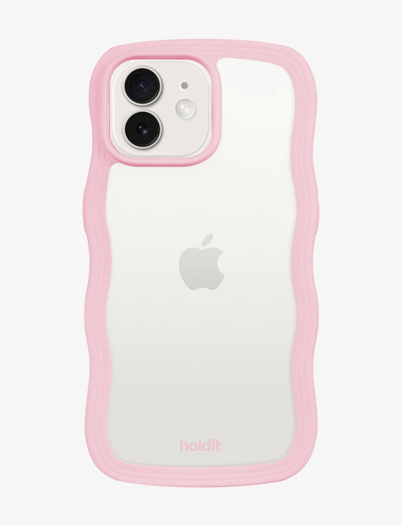 Holdit - Wavy Case iPhone 12/12 Pro - die niedrigsten preise - pink/transparent - 0