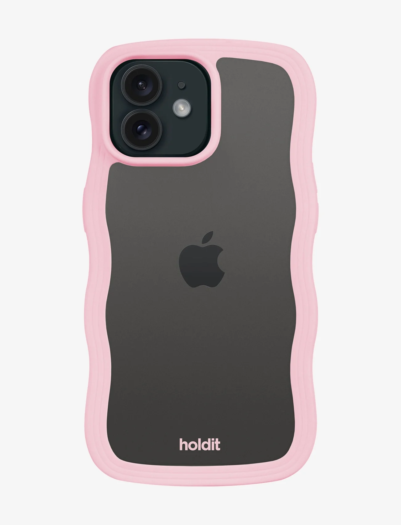 Holdit - Wavy Case iPhone 12/12 Pro - die niedrigsten preise - pink/transparent - 1
