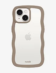 Holdit - Wavy Case iPhone 15/14/13 - die niedrigsten preise - mocha brown/transparent - 0