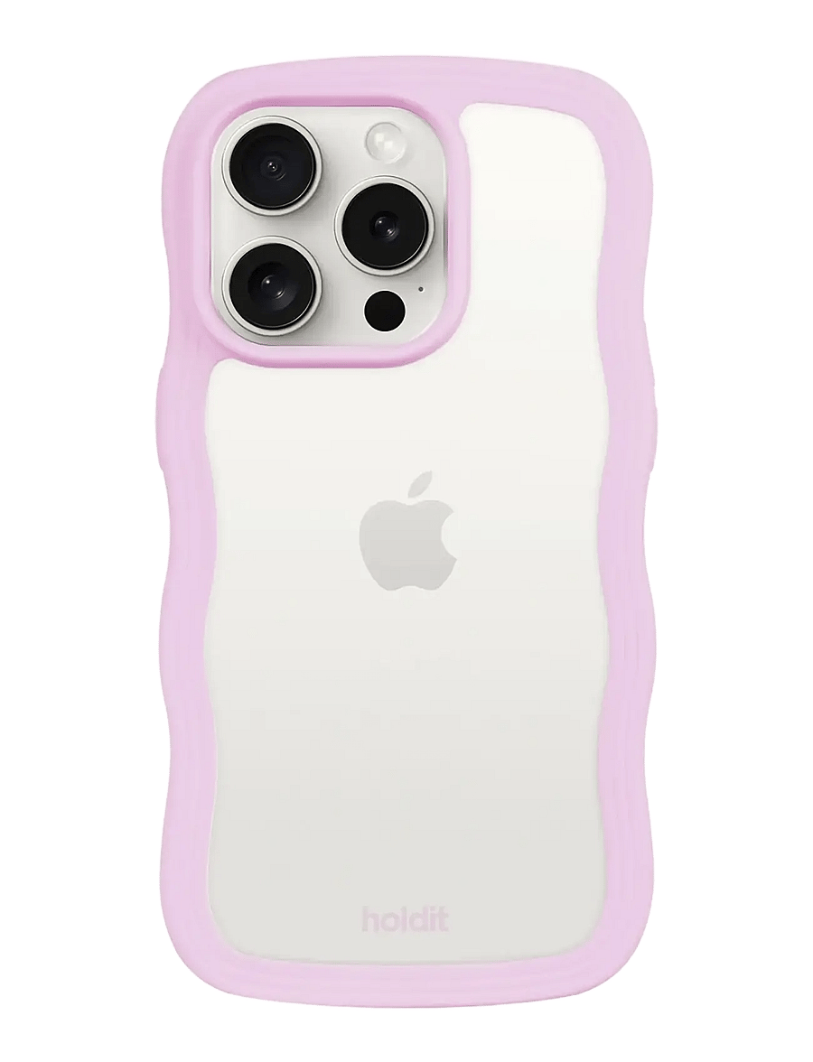 Holdit - Wavy Case Lilac/Transparent - mobilskal - lilac/transparent - 0