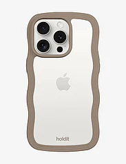 Holdit - Wavy Case iPhone 15 Pro - zemākās cenas - mocha brown/transparent - 0