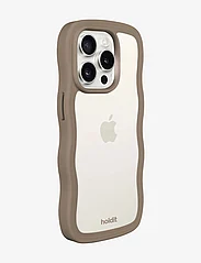 Holdit - Wavy Case iPhone 15 Pro - najniższe ceny - mocha brown/transparent - 2