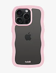 Holdit - Wavy Case iPhone 15 Pro - laveste priser - pink/transparent - 1