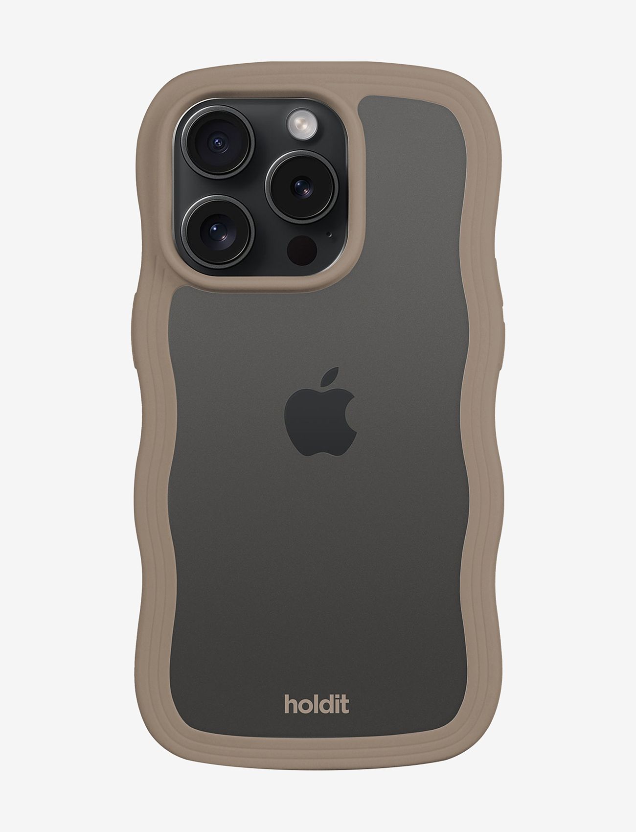 Holdit - Wavy Case iPhone 15 Pro Max - madalaimad hinnad - mocha brown/transparent - 1