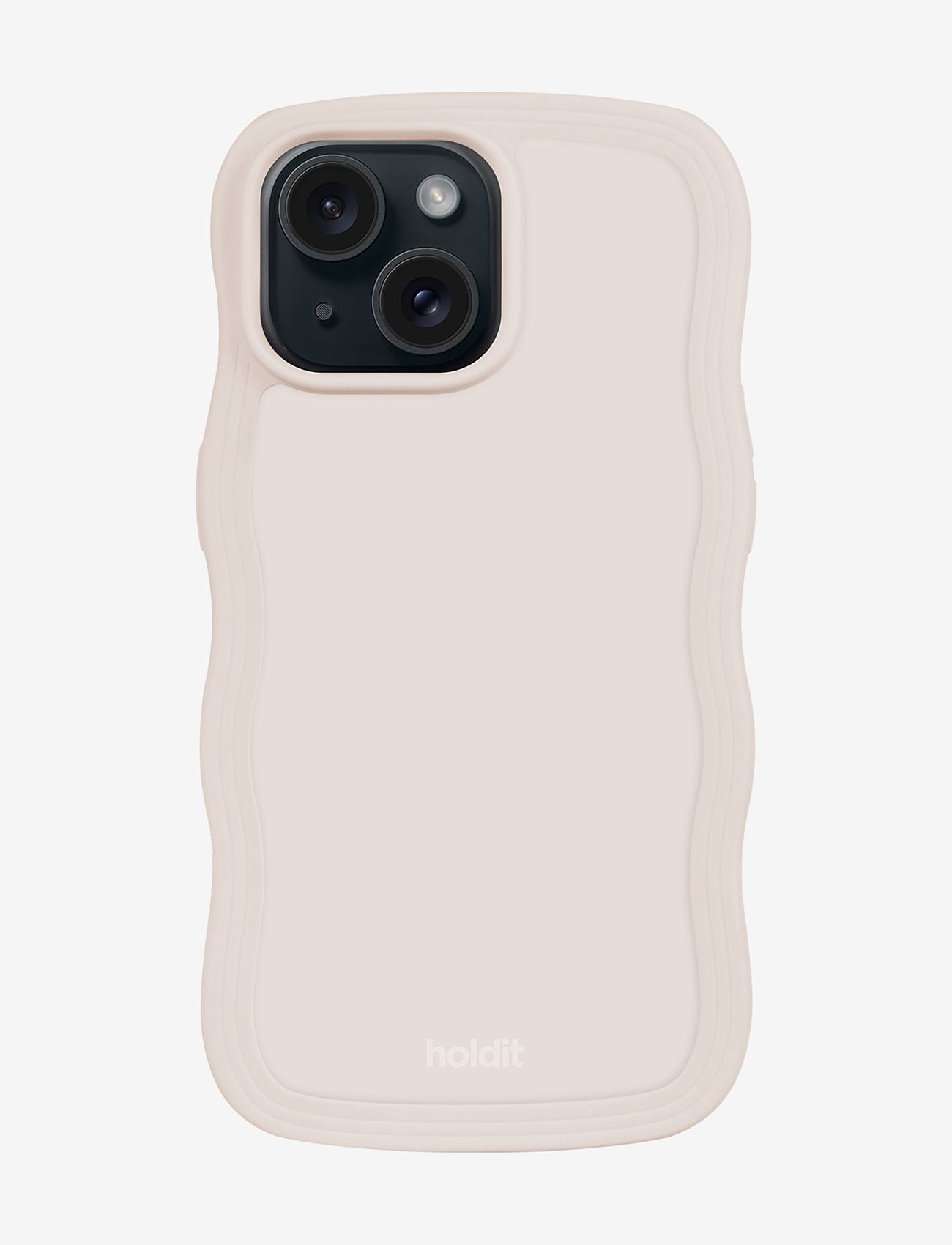 Holdit - Wavy Case Light Beige - phone cases - light beige - 0