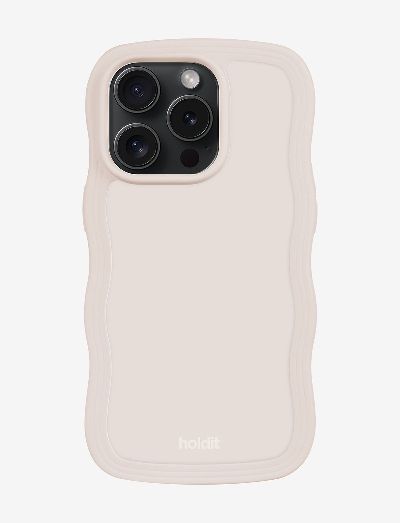 Holdit - Wavy Case iPhone 15 Pro - najniższe ceny - light beige - 0