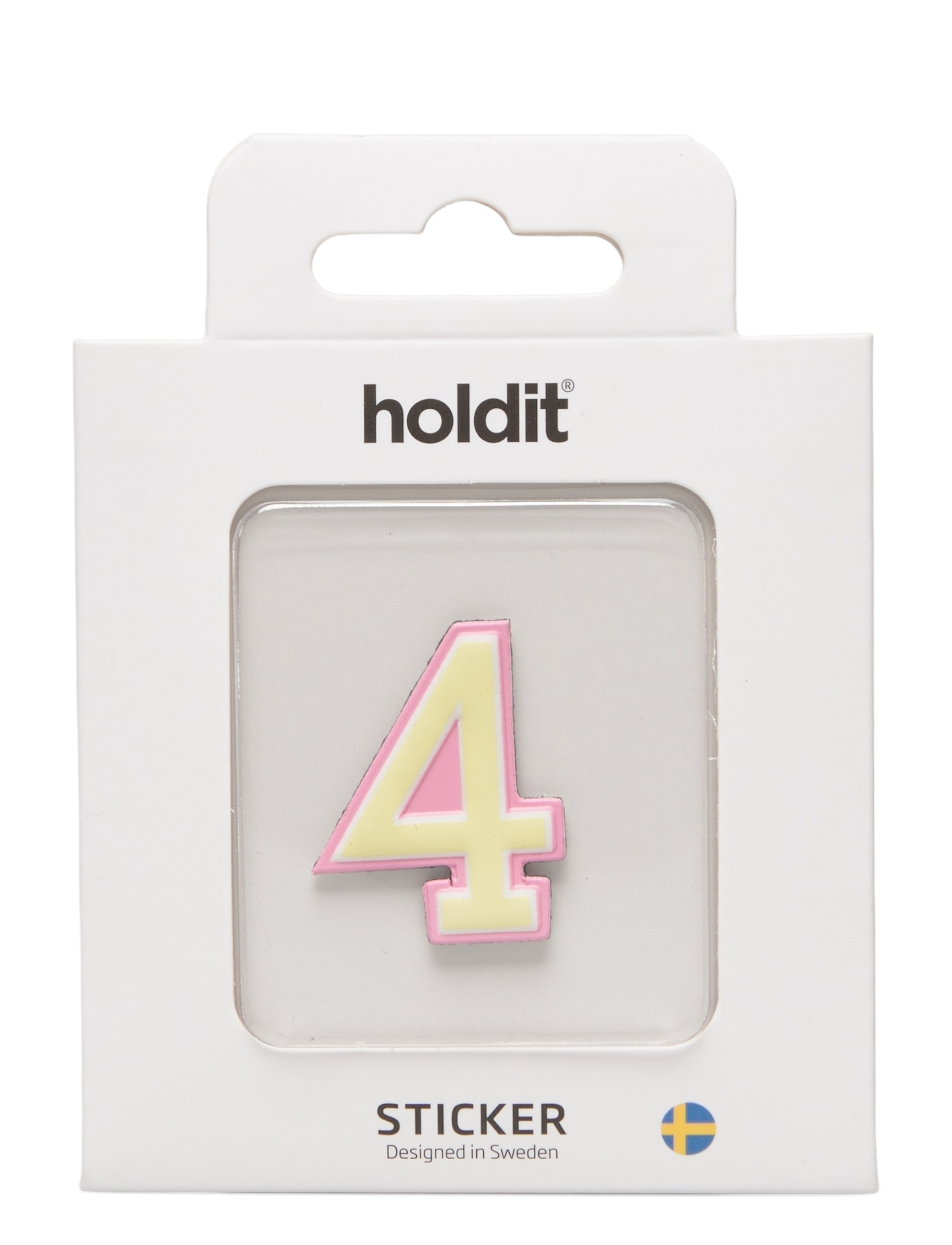 Holdit Sticker Number, Nummer Klistermærke, Hvid, Str: ONE SIZE