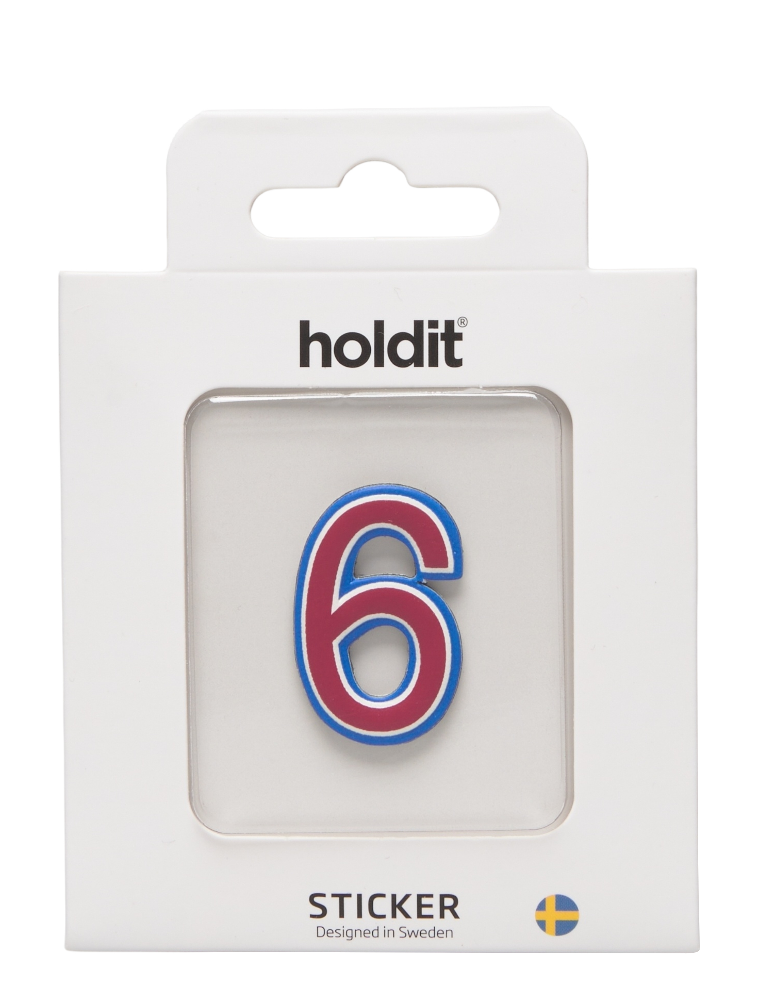 Holdit Sticker Number, Nummer Klistermærke, Hvid, Str: ONE SIZE