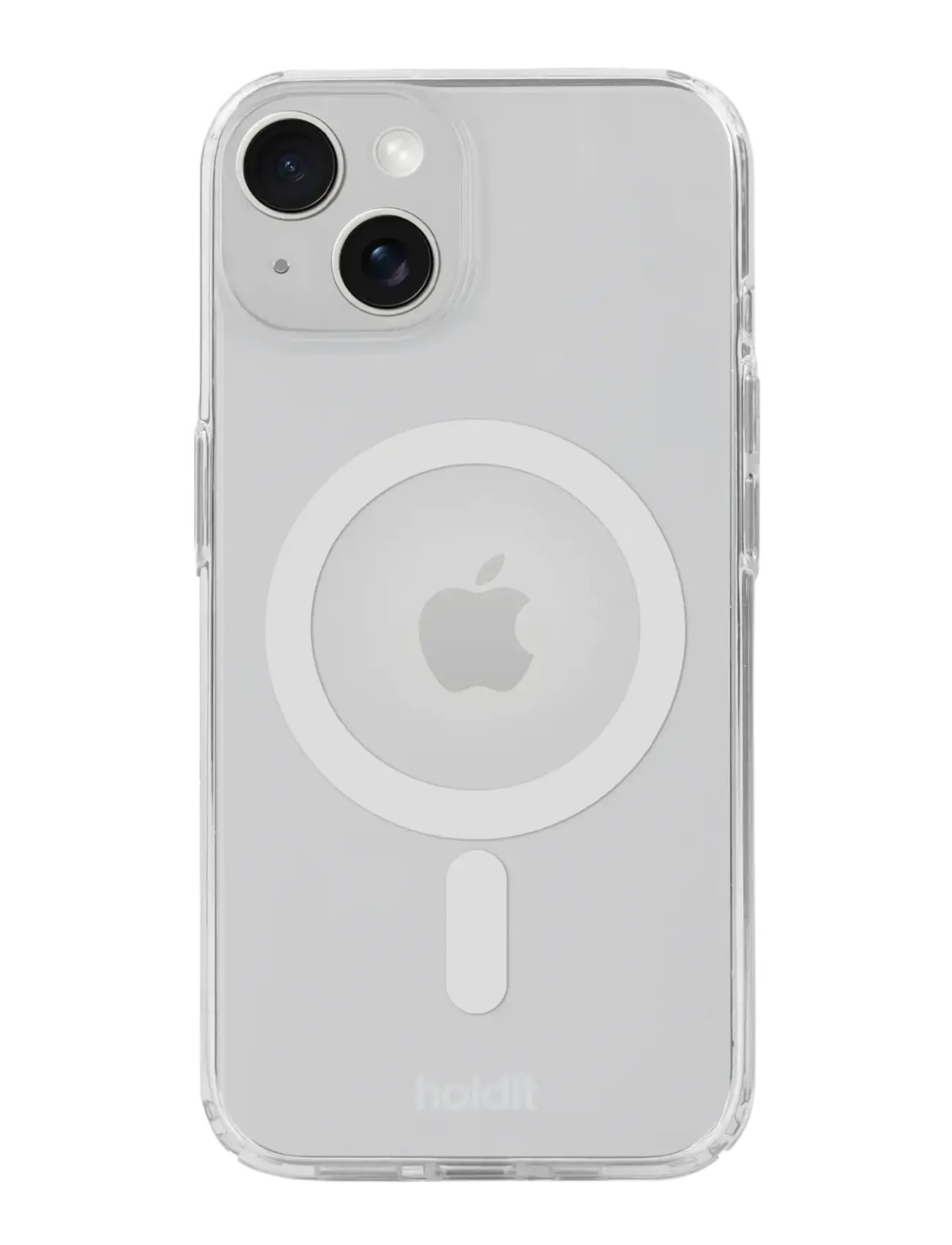 Holdit Transparent Case Magsafe Cpt. IPH 15/14/13 - Põhirõivad - WHITE/TRANSPARENT / white